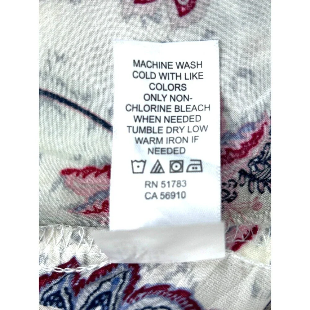 Maurices Womens Floral Cream Open Front Lightweight Cardigan Kimono Sz L 1335U2 - Picture 12 of 12